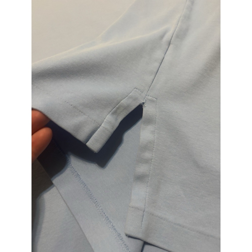 Vintage 90's Polo Ralph Lauren Men's Polo Shirt Blue With Hello Pony XL Retro - Picture 5 of 8